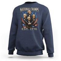 Founding Fathers USA 250th Anniversary Sweatshirt Vintage National Champions 250 Years Patriotic American Flag