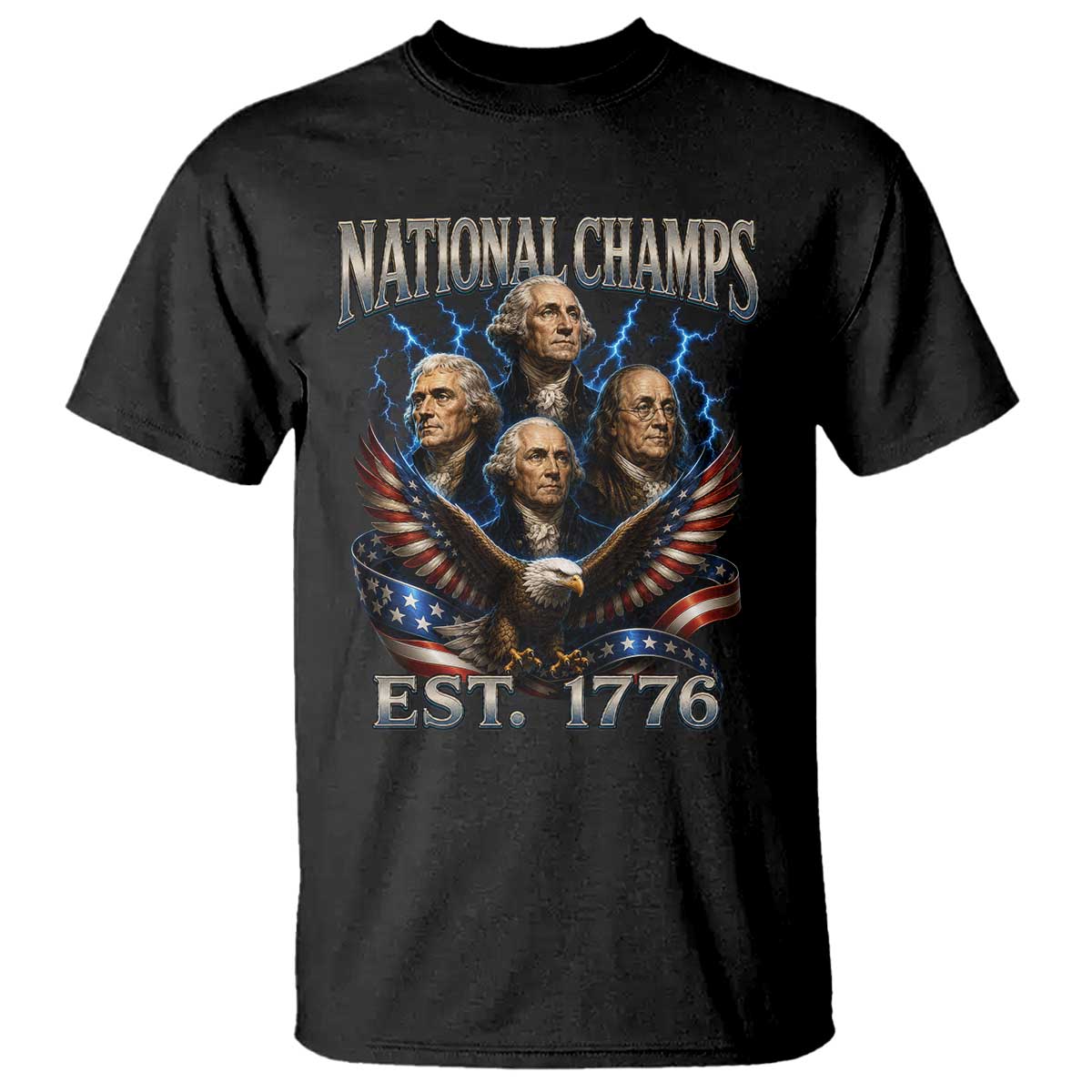 Founding Fathers USA 250th Anniversary T Shirt Vintage National Champions 250 Years Patriotic American Flag