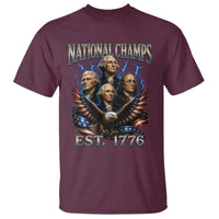 Founding Fathers USA 250th Anniversary T Shirt Vintage National Champions 250 Years Patriotic American Flag