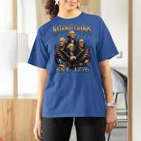 Founding Fathers USA 250th Anniversary T Shirt For Women Vintage National Champions 250 Years Patriotic American Flag