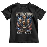 Founding Fathers USA 250th Anniversary Toddler T Shirt Vintage National Champions 250 Years Patriotic American Flag