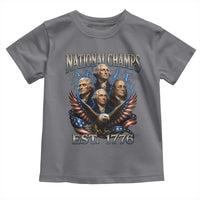 Founding Fathers USA 250th Anniversary Toddler T Shirt Vintage National Champions 250 Years Patriotic American Flag