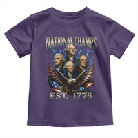 Founding Fathers USA 250th Anniversary Toddler T Shirt Vintage National Champions 250 Years Patriotic American Flag