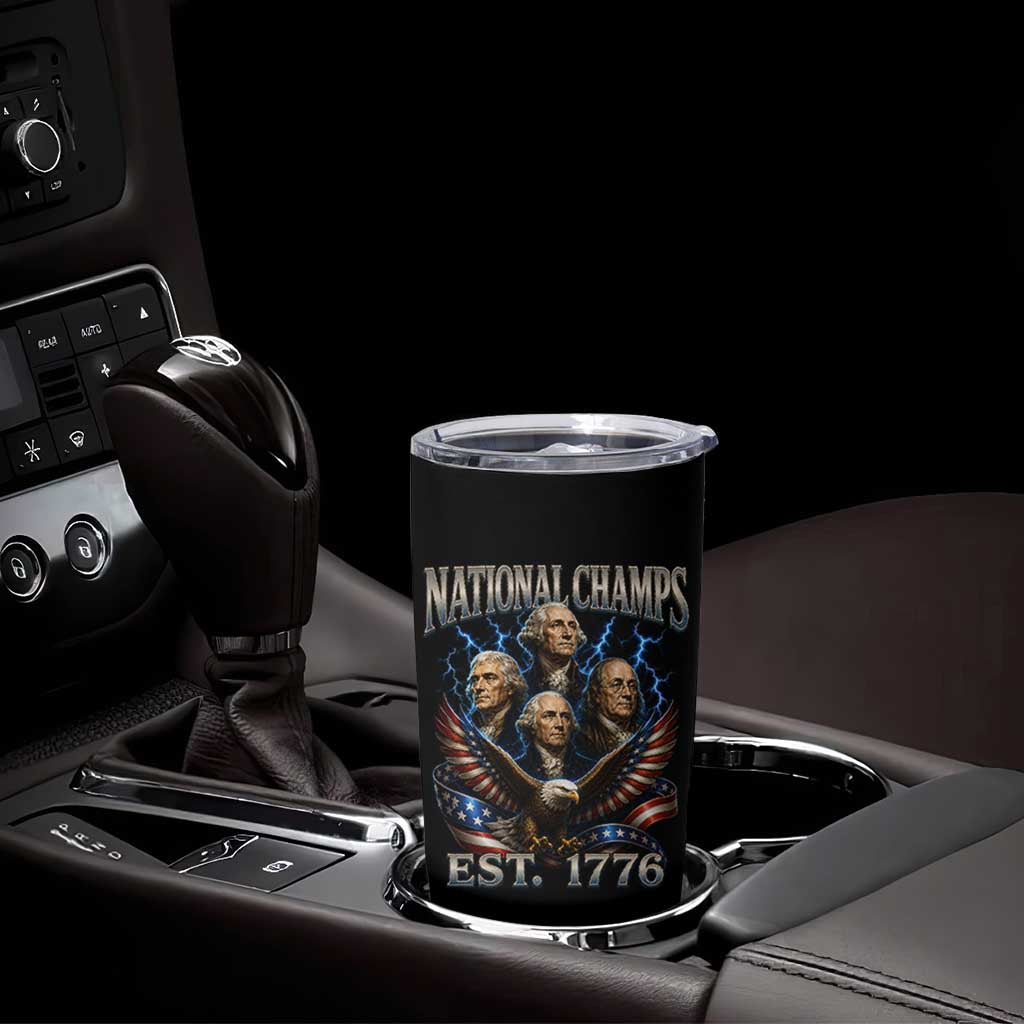 Founding Fathers USA 250th Anniversary Tumbler Cup Vintage National Champions 250 Years Patriotic American Flag