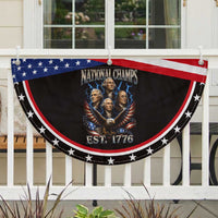 Founding Fathers USA 250th Anniversary Patriotic Fan Flag Vintage National Champions 250 Years American Flag