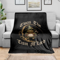 Twas the Tism MLord Frog Throw Blanket Funny Anti Social Meme