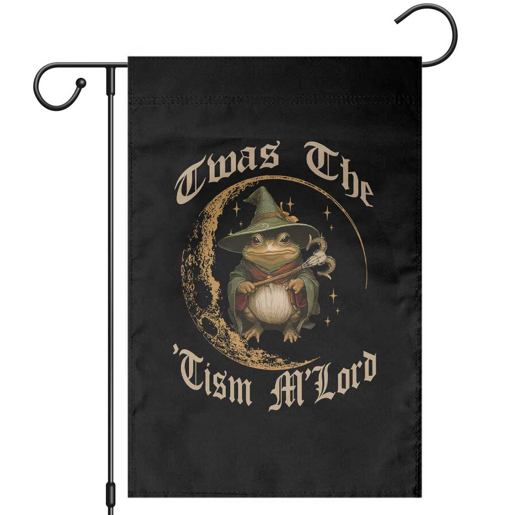 Twas the Tism MLord Frog Garden Flag Funny Anti Social Meme