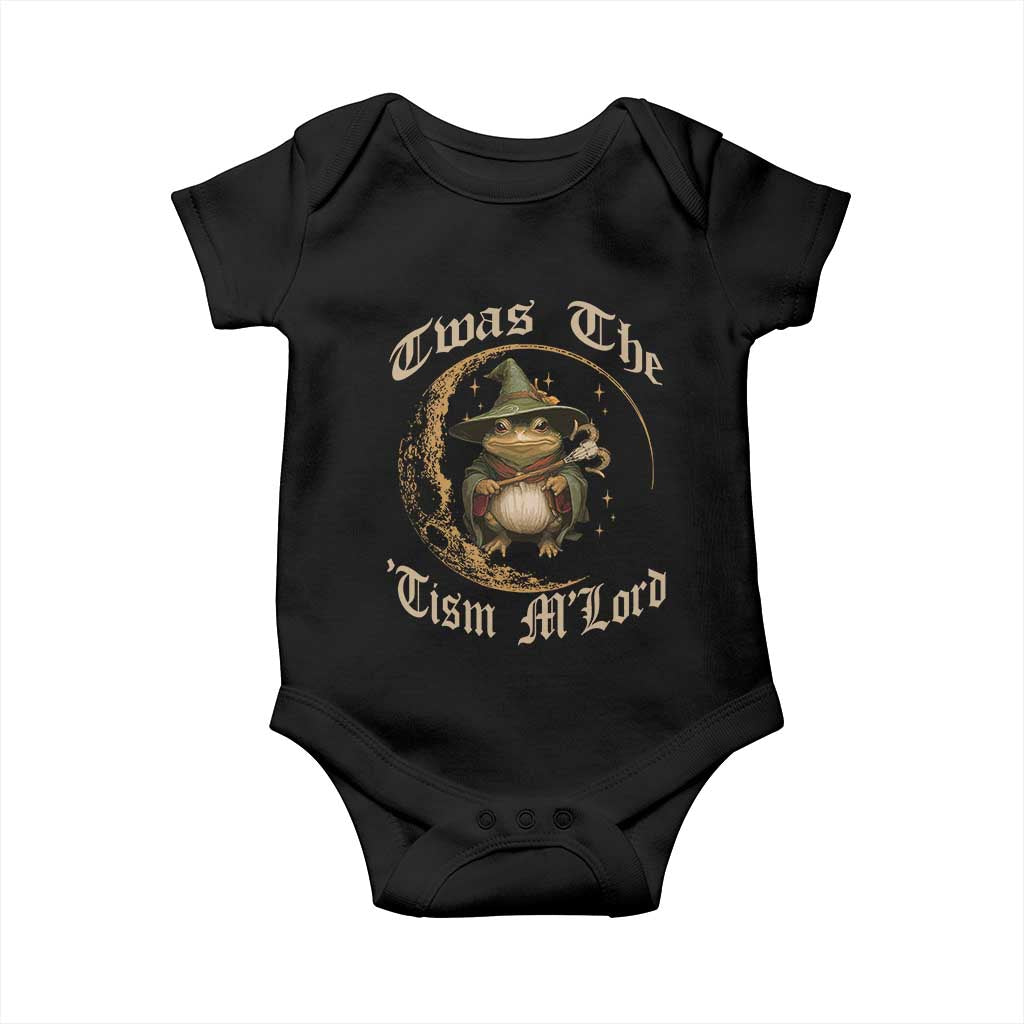 Twas the Tism MLord Frog Baby Onesie Funny Anti Social Meme