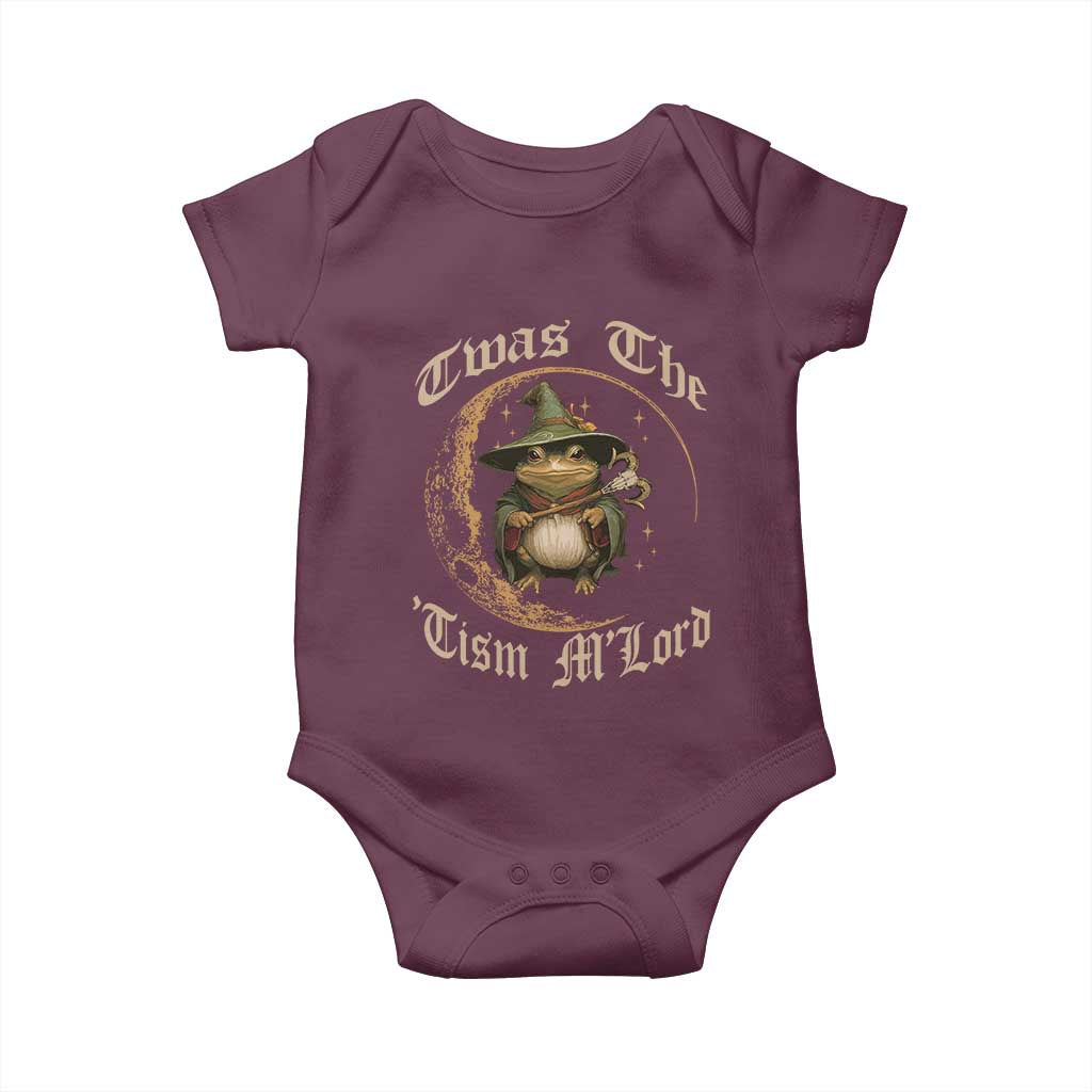 Twas the Tism MLord Frog Baby Onesie Funny Anti Social Meme