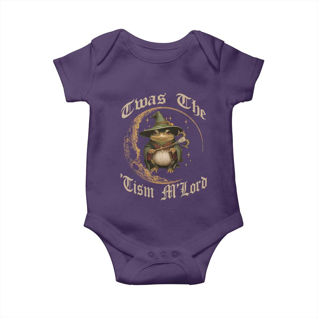 Twas the Tism MLord Frog Baby Onesie Funny Anti Social Meme