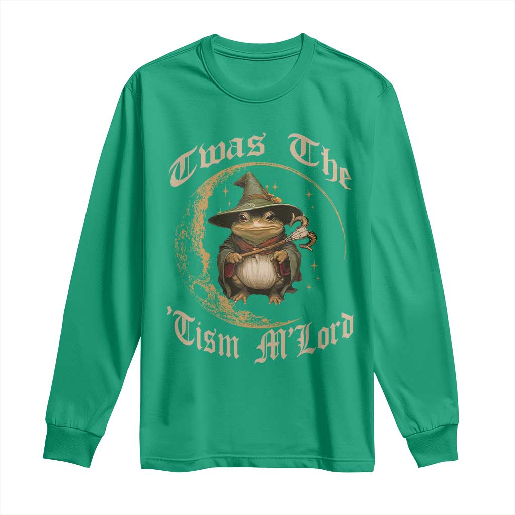 Twas the Tism MLord Frog Long Sleeve Shirt Funny Anti Social Meme