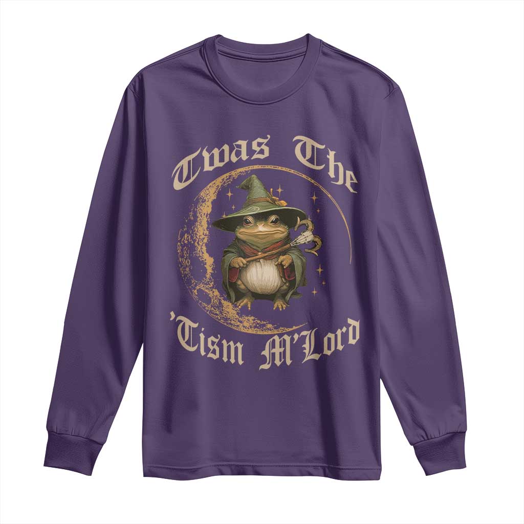 Twas the Tism MLord Frog Long Sleeve Shirt Funny Anti Social Meme