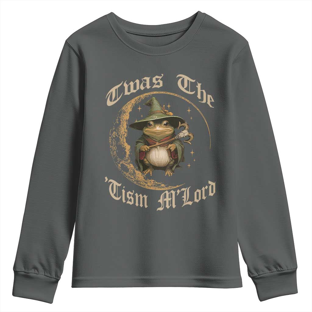 Twas the Tism MLord Frog Youth Sweatshirt Funny Anti Social Meme