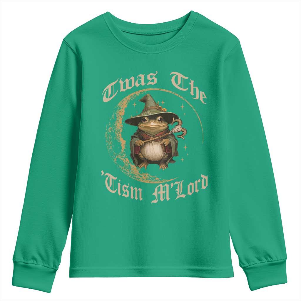 Twas the Tism MLord Frog Youth Sweatshirt Funny Anti Social Meme