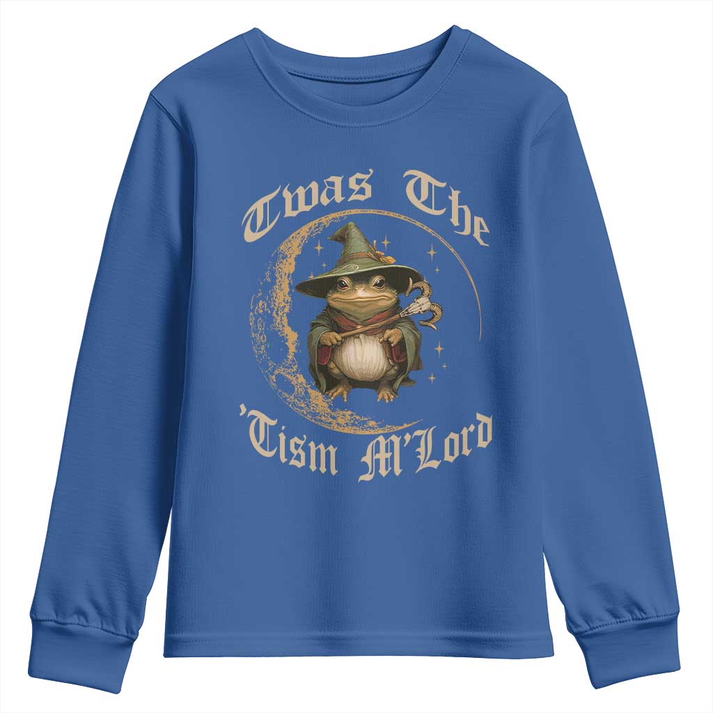 Twas the Tism MLord Frog Youth Sweatshirt Funny Anti Social Meme