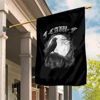 Black Crow F-Caw-F Garden Flag Funny Raven Moon Gothic Adult Humor - Wonder Print Shop