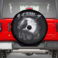 Black Crow F-Caw-F Spare Tire Cover Funny Raven Moon Gothic Adult Humor - Wonder Print Shop
