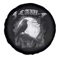 Black Crow F-Caw-F Spare Tire Cover Funny Raven Moon Gothic Adult Humor - Wonder Print Shop