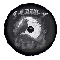 Black Crow F-Caw-F Spare Tire Cover Funny Raven Moon Gothic Adult Humor - Wonder Print Shop