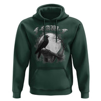 Black Crow F-Caw-F Hoodie Funny Raven Moon Gothic Adult Humor - Wonder Print Shop