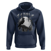 Black Crow F-Caw-F Hoodie Funny Raven Moon Gothic Adult Humor - Wonder Print Shop