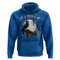 Black Crow F-Caw-F Hoodie Funny Raven Moon Gothic Adult Humor - Wonder Print Shop