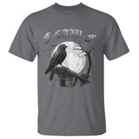 Black Crow F-Caw-F T Shirt Funny Raven Moon Gothic Adult Humor - Wonder Print Shop