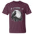 Black Crow F-Caw-F T Shirt Funny Raven Moon Gothic Adult Humor - Wonder Print Shop