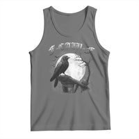 Black Crow F-Caw-F Tank Top Funny Raven Moon Gothic Adult Humor - Wonder Print Shop