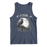 Black Crow F-Caw-F Tank Top Funny Raven Moon Gothic Adult Humor - Wonder Print Shop