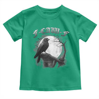 Black Crow F-Caw-F Toddler T Shirt Funny Raven Moon Gothic Adult Humor - Wonder Print Shop