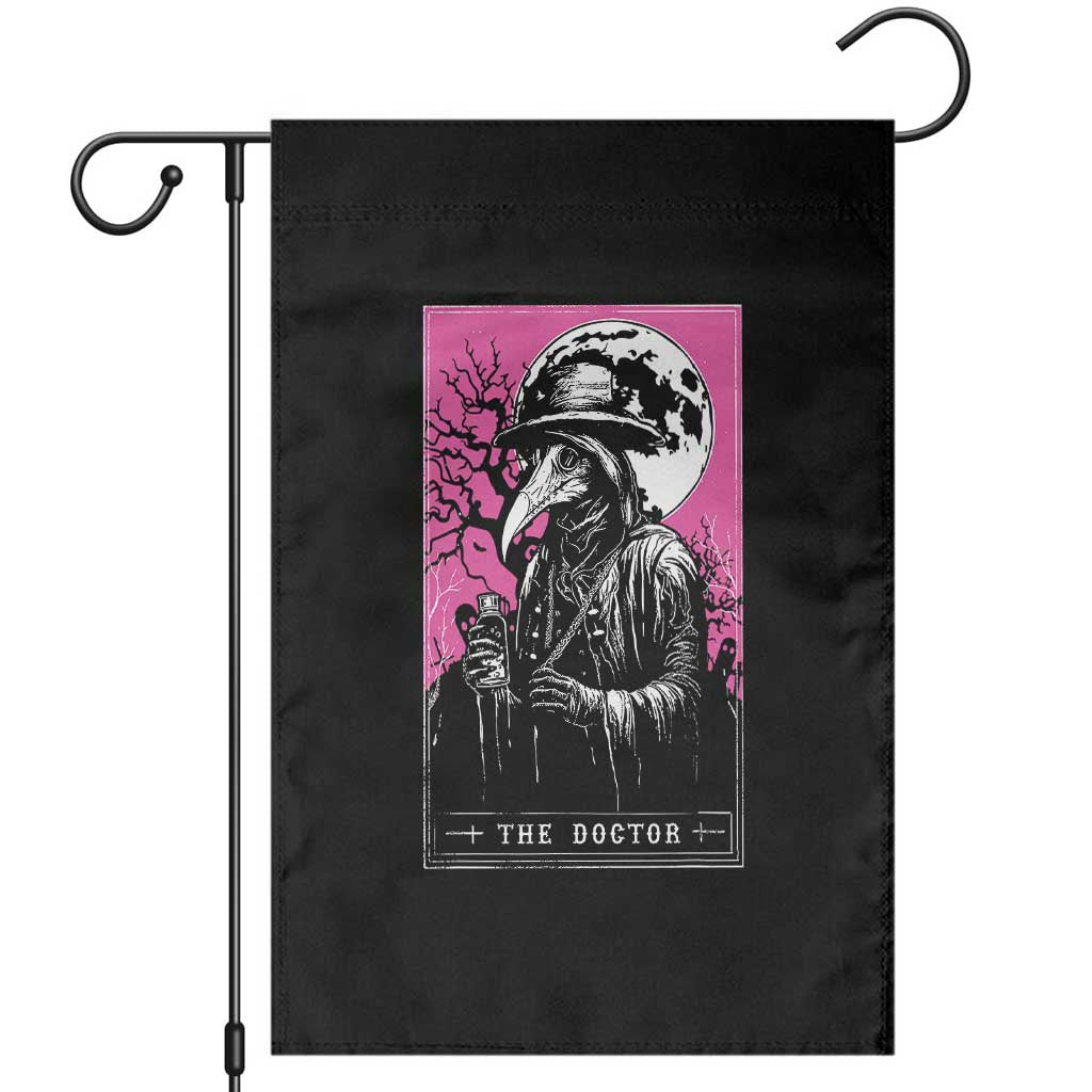 Plague Doctor Tarot Card Garden Flag Mysterious Horror Death Occult Satanic - Wonder Print Shop