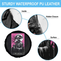Plague Doctor Tarot Card Spare Tire Cover Mysterious Horror Death Occult Satanic - Wonder Print Shop