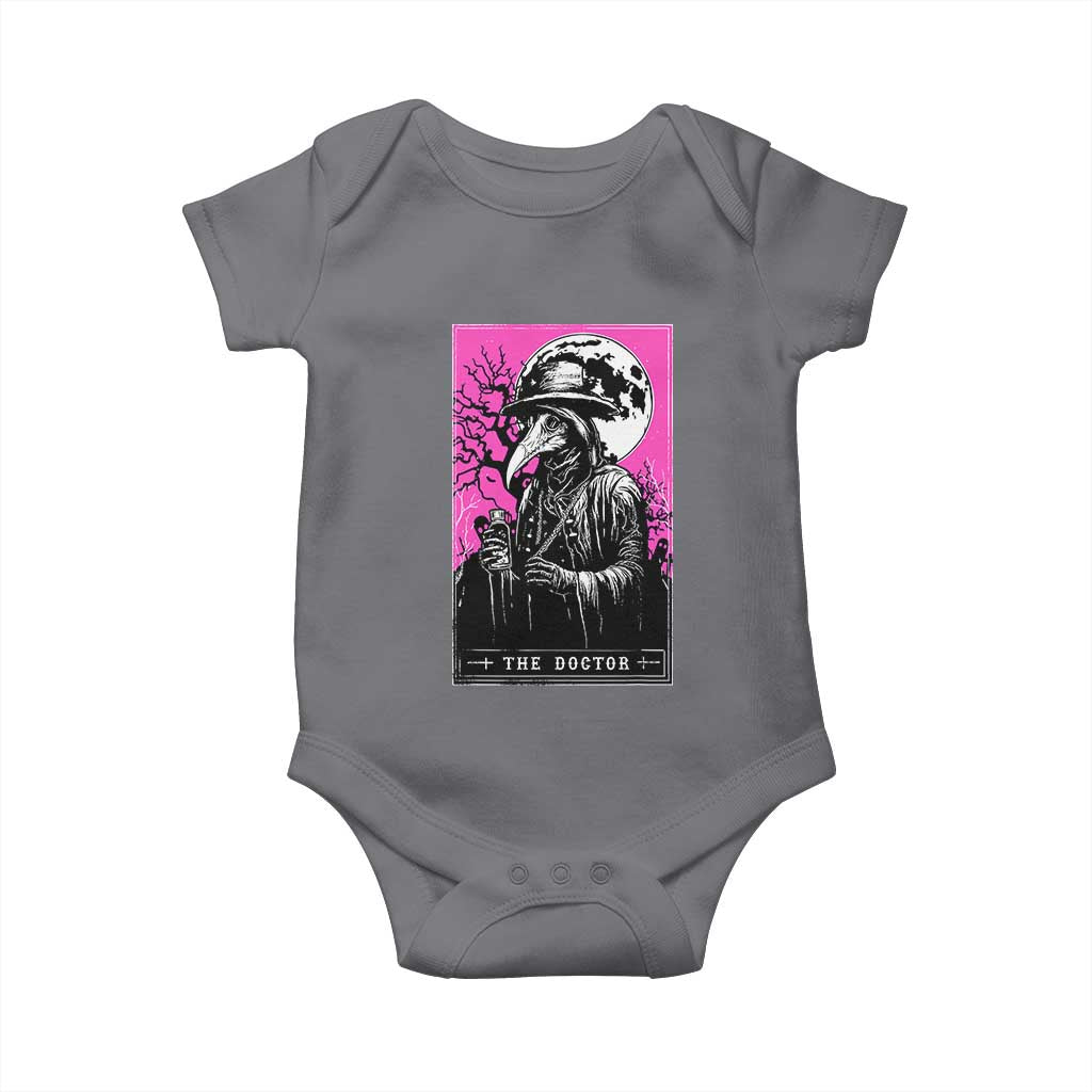 Plague Doctor Tarot Card Baby Onesie Mysterious Horror Death Occult Satanic - Wonder Print Shop