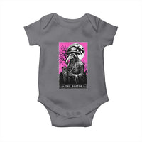 Plague Doctor Tarot Card Baby Onesie Mysterious Horror Death Occult Satanic - Wonder Print Shop