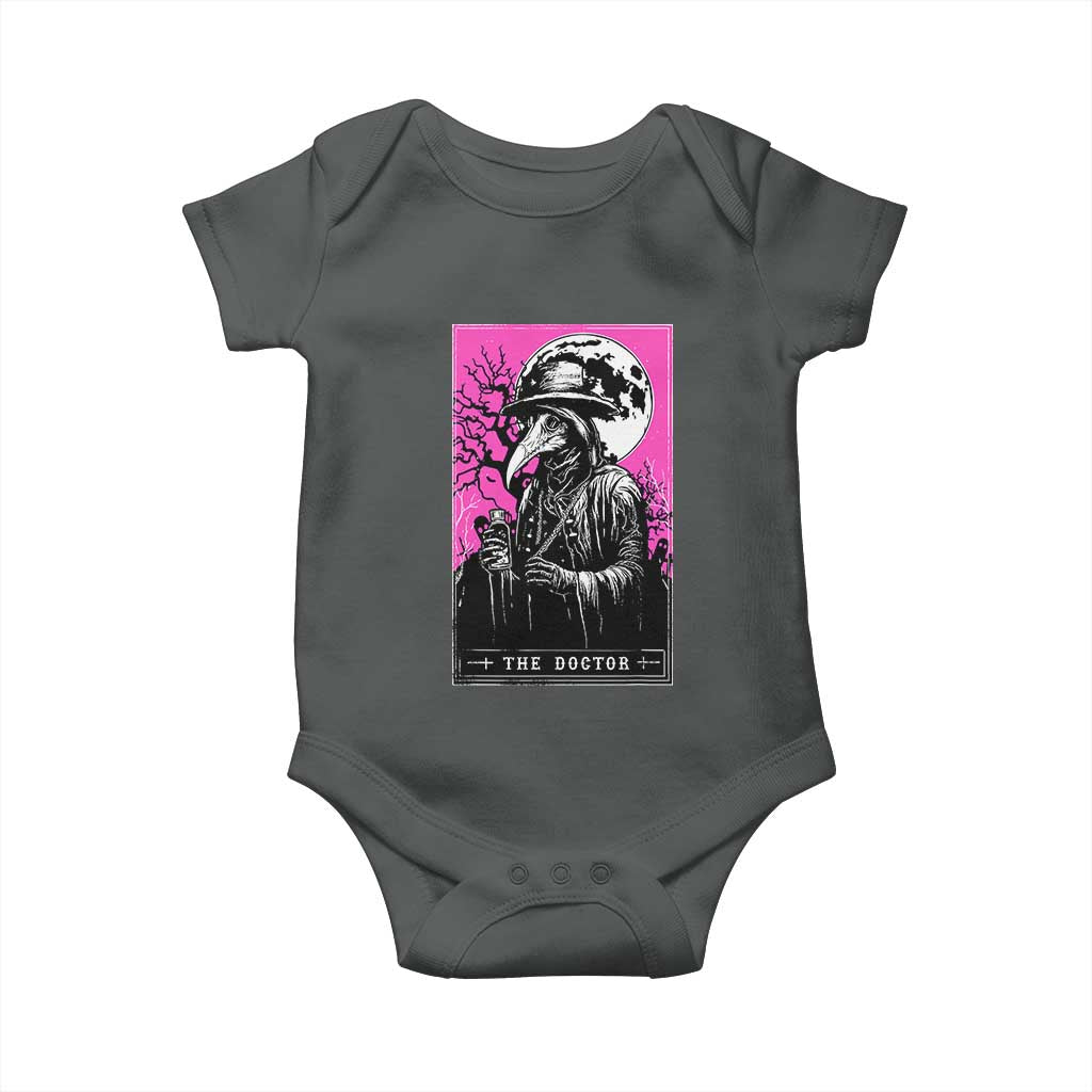 Plague Doctor Tarot Card Baby Onesie Mysterious Horror Death Occult Satanic - Wonder Print Shop