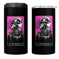 Plague Doctor Tarot Card 4 in 1 Can Cooler Tumbler Mysterious Horror Death Occult Satanic - Wonder Print Shop