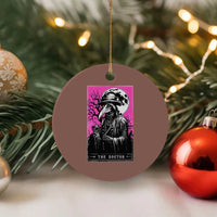 Plague Doctor Tarot Card Ceramic Ornament Mysterious Horror Death Occult Satanic - Wonder Print Shop