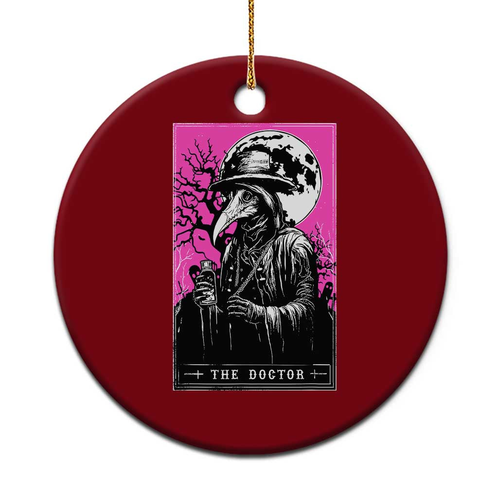 Plague Doctor Tarot Card Ceramic Ornament Mysterious Horror Death Occult Satanic - Wonder Print Shop