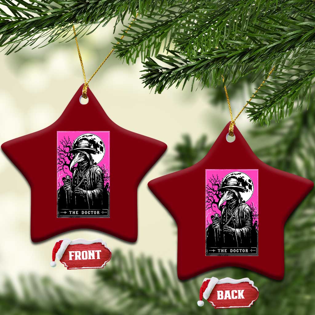 Plague Doctor Tarot Card Ceramic Ornament Mysterious Horror Death Occult Satanic - Wonder Print Shop