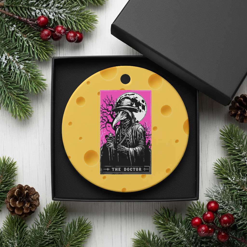 Plague Doctor Tarot Card Ceramic Ornament Mysterious Horror Death Occult Satanic - Wonder Print Shop