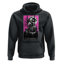 Plague Doctor Tarot Card Hoodie Mysterious Horror Death Occult Satanic - Wonder Print Shop