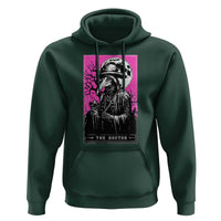 Plague Doctor Tarot Card Hoodie Mysterious Horror Death Occult Satanic - Wonder Print Shop