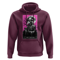 Plague Doctor Tarot Card Hoodie Mysterious Horror Death Occult Satanic - Wonder Print Shop