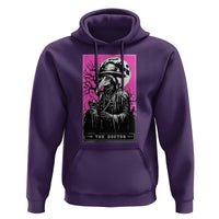 Plague Doctor Tarot Card Hoodie Mysterious Horror Death Occult Satanic - Wonder Print Shop