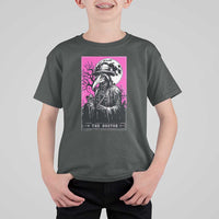 Plague Doctor Tarot Card T Shirt For Kid Mysterious Horror Death Occult Satanic - Wonder Print Shop