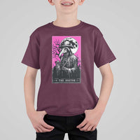 Plague Doctor Tarot Card T Shirt For Kid Mysterious Horror Death Occult Satanic - Wonder Print Shop