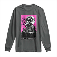 Plague Doctor Tarot Card Long Sleeve Shirt Mysterious Horror Death Occult Satanic - Wonder Print Shop