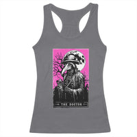 Plague Doctor Tarot Card Racerback Tank Top Mysterious Horror Death Occult Satanic - Wonder Print Shop