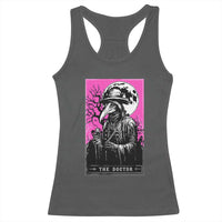 Plague Doctor Tarot Card Racerback Tank Top Mysterious Horror Death Occult Satanic - Wonder Print Shop